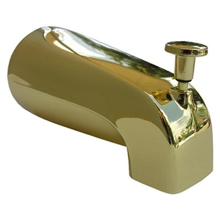 Larsen Supply Co Larsen Supply 08-1059 Polished Brass Universal Tub Diverter Spout 139426